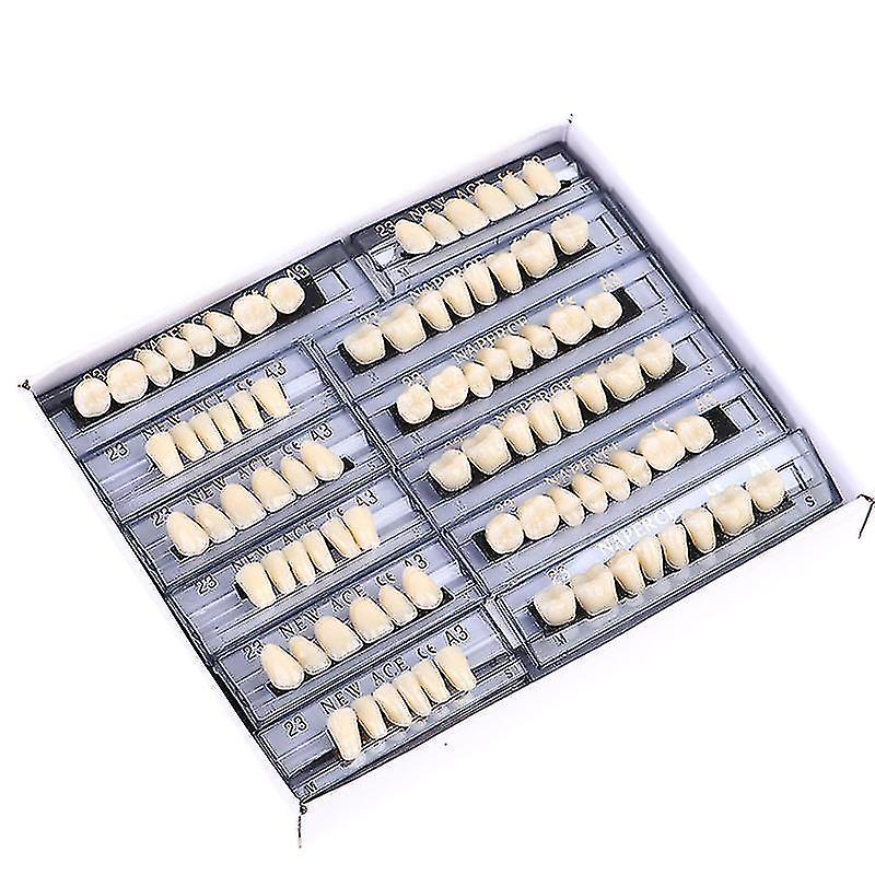 84pieces A3 Dental Synthetic Polymer Teeth Full Set Resin Denture Teeth Material