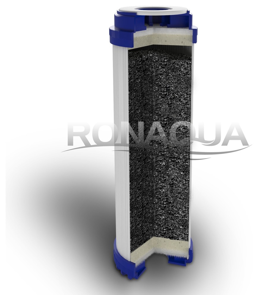 20 quotx 2.5 quotReplacement Water Filters Cartridges Sediment CTO Block  ampGAC   Contemporary   Water Filtration Systems   by EZbuy365  Houzz