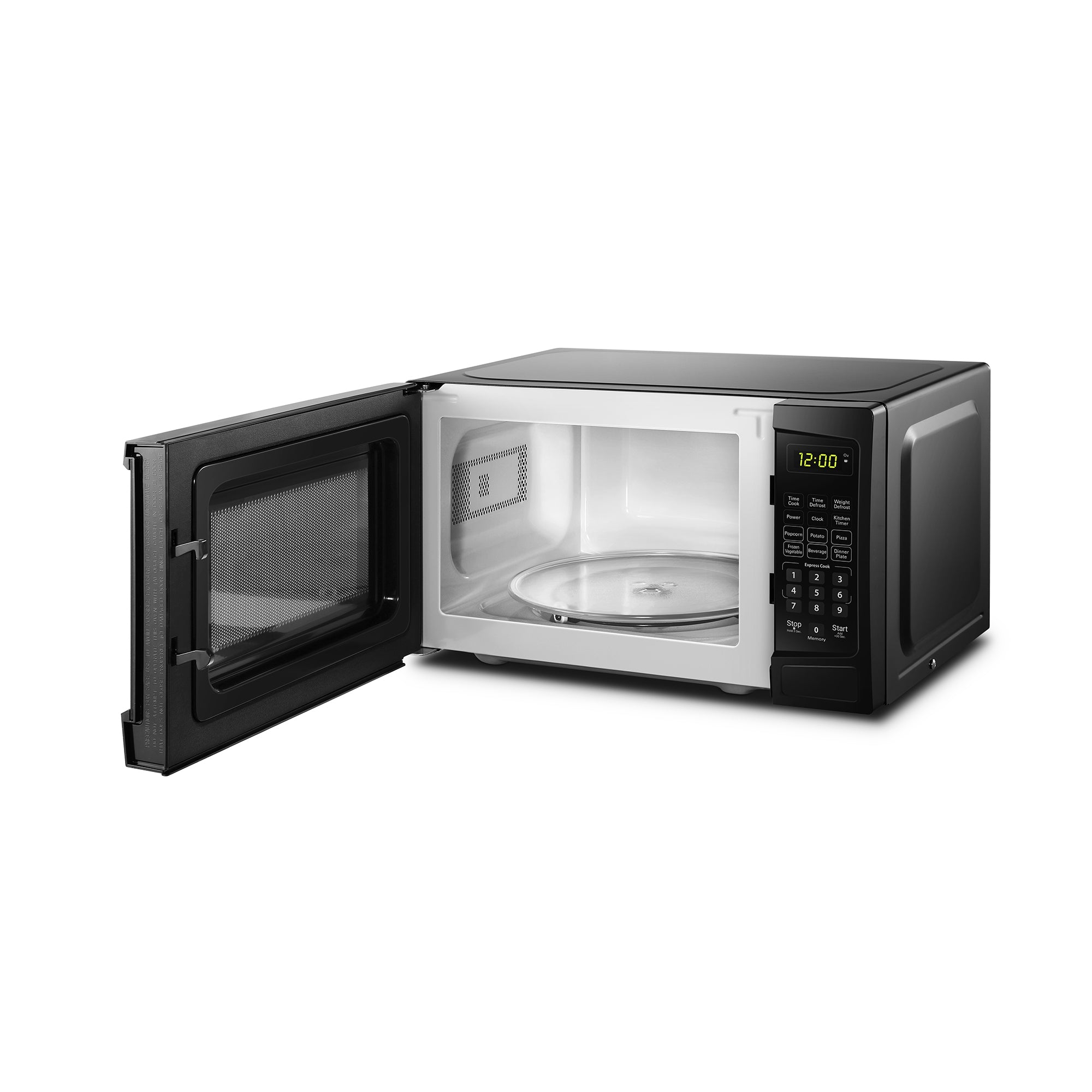 Danby DBMW0720BBB 700 Watts 0.7 Cu.Ft. Countertop Microwave with Push Button Door|10 Power Levels, 6 Cooking Programs|Auto Defrost and Child Lock