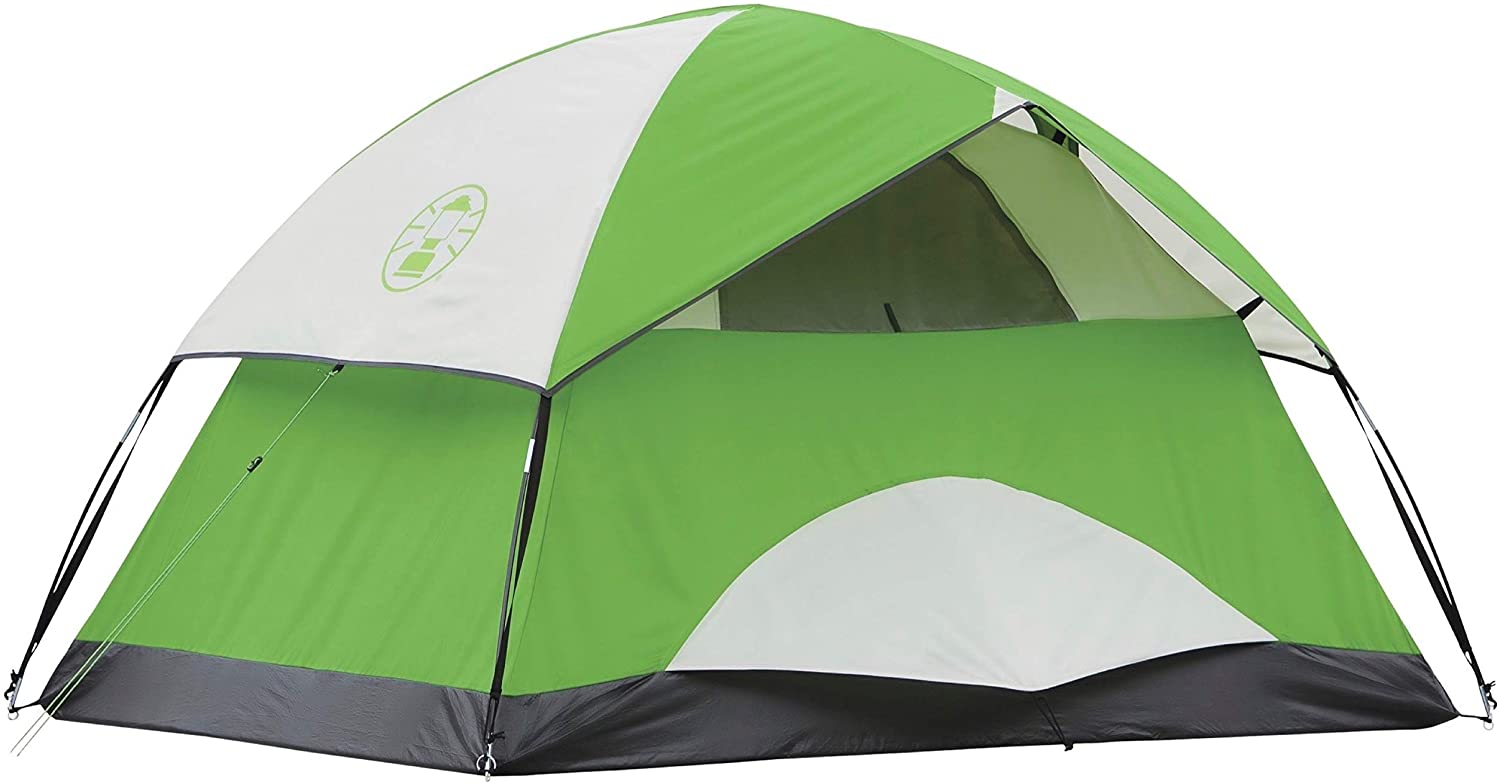 Coleman Sundome 6-Person Dome Camping Tent， Palm Green