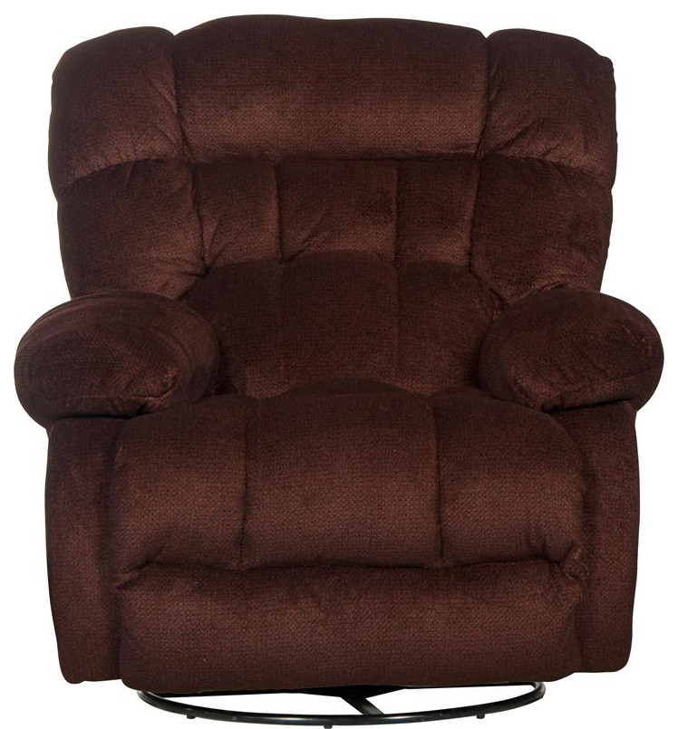 Johnson Chaise Swivel Glider Recliner in Cranberry Red Polyester Fabric   Transitional   Recliner Chairs   by Homesquare  Houzz