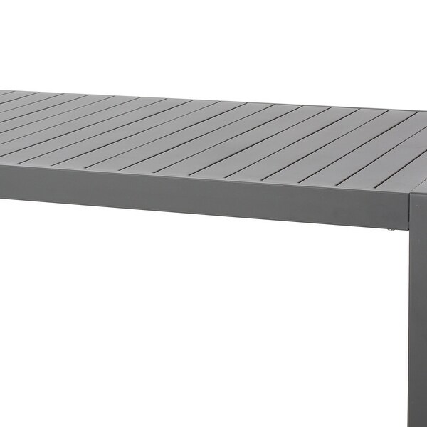 Navan Modern Aluminum Outdoor Dining Table by Christopher Knight Home