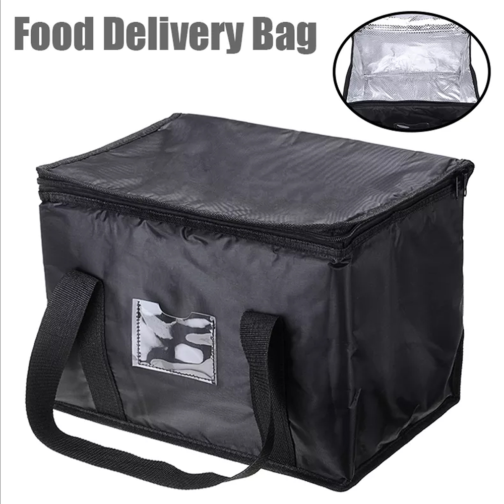 16L Insulated Grocery Bag Extra Large Waterproof for Hot Cold Food， Picnic， Grocery Food Delivery