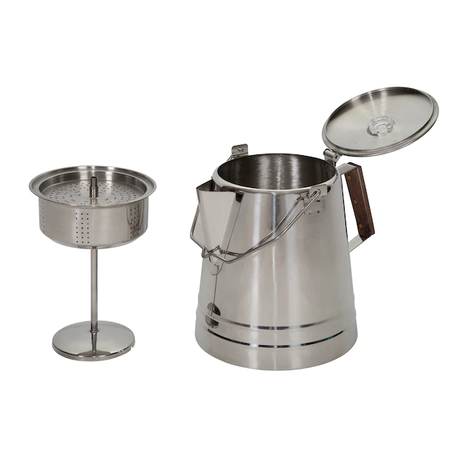 Stansport Stainless Steel Percolater 28-Cup Coffee Pot