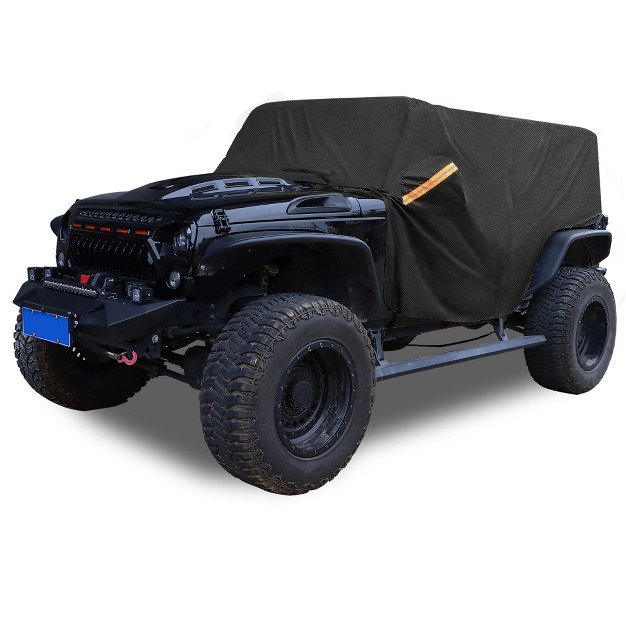 Unique Bargains Suv Car Cover Cab Cover For Jeep Wrangler Jk Jl 2007 2021 W Door Zipper