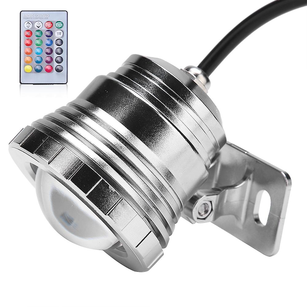 RGB LED Underwater Light Waterproof Multi color Outdoor Garden Spotlight AC85-265V (silvery)