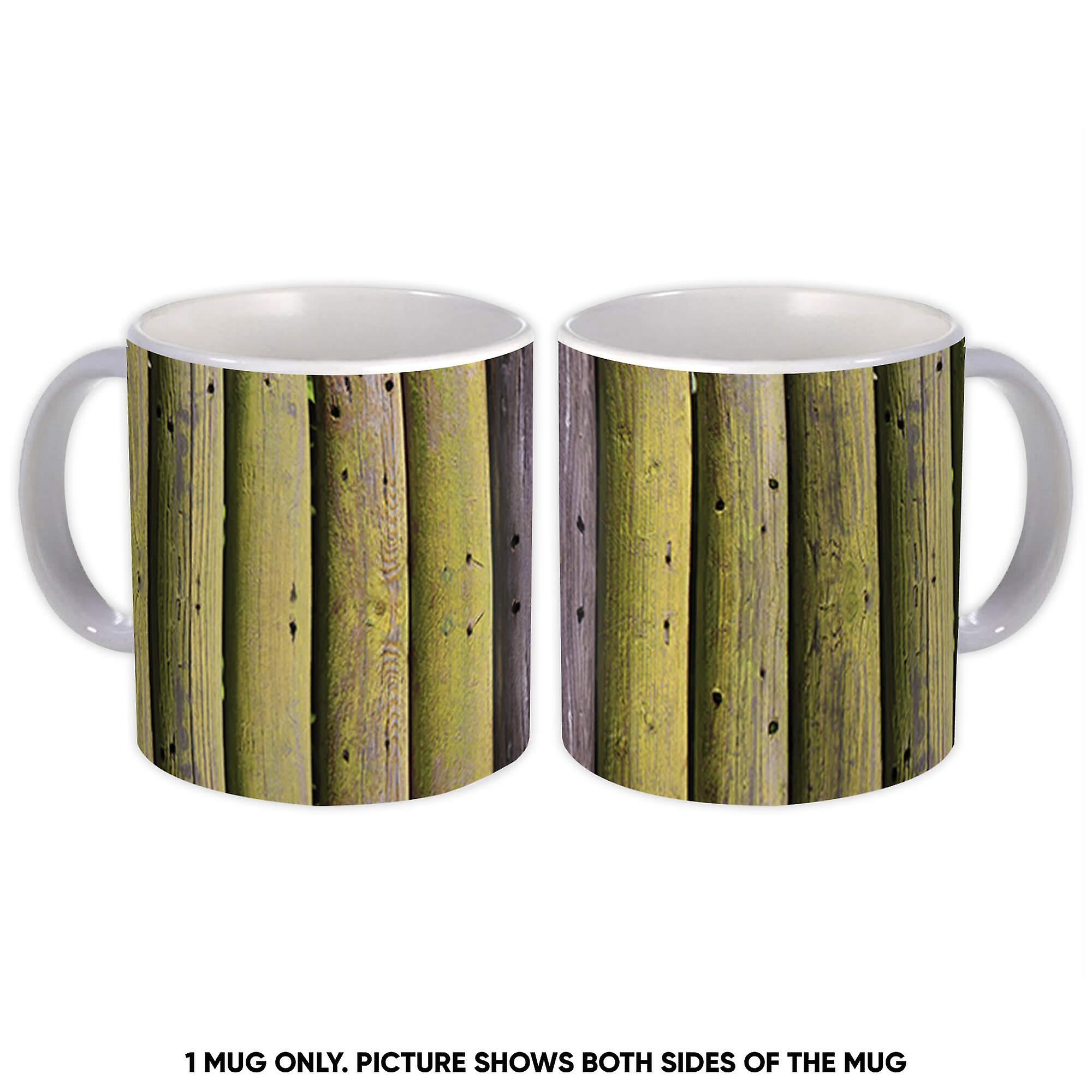 Gift Mug: Distressed Wood Planks Wooden