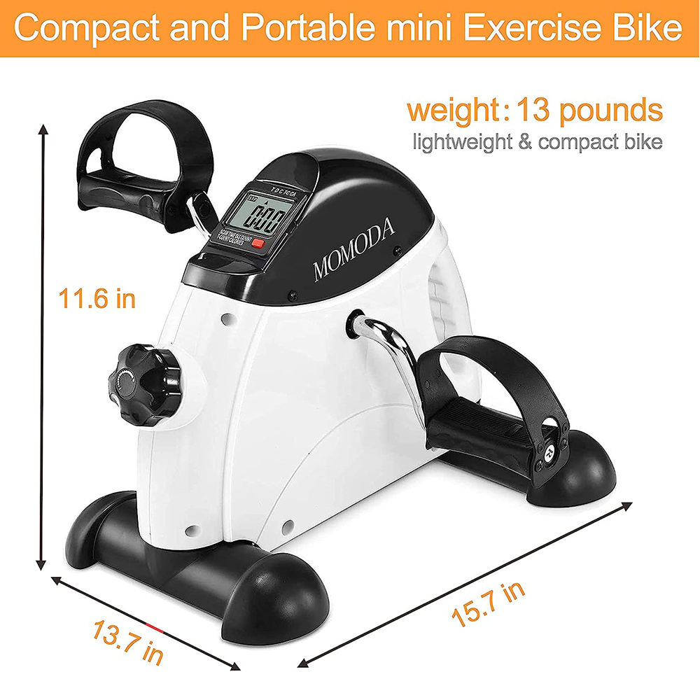 Indoor Mini Exercise Bike  Portable Foot Pedal Exercise Physical Therapy Rehab Training Bike