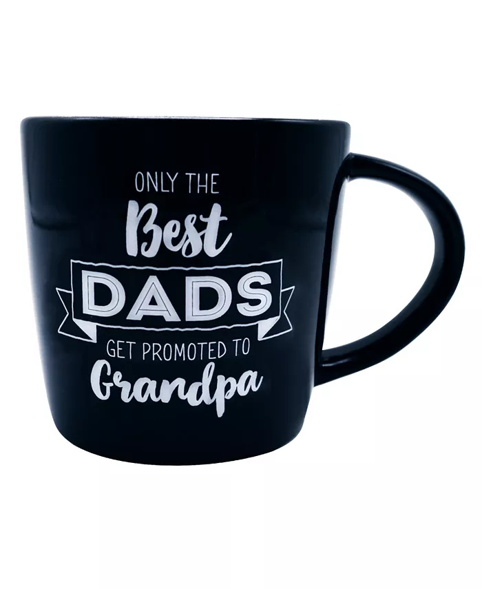 TMD Holdings Best Dads Best Moms Promoted Navy and Florals Ceramic Lovisa Mug and Stemless Wine Set