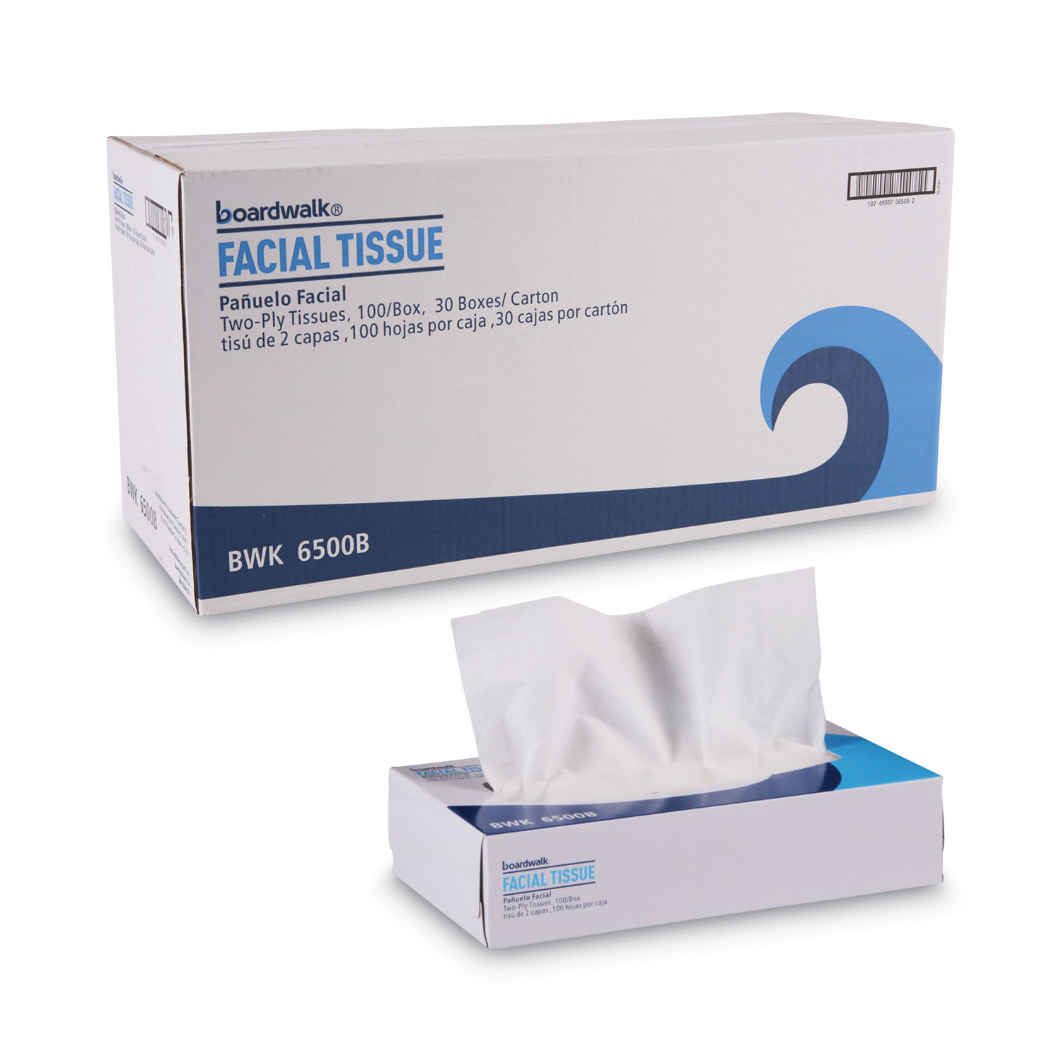 Office Packs Facial Tissue by Boardwalkandreg; BWK6500B