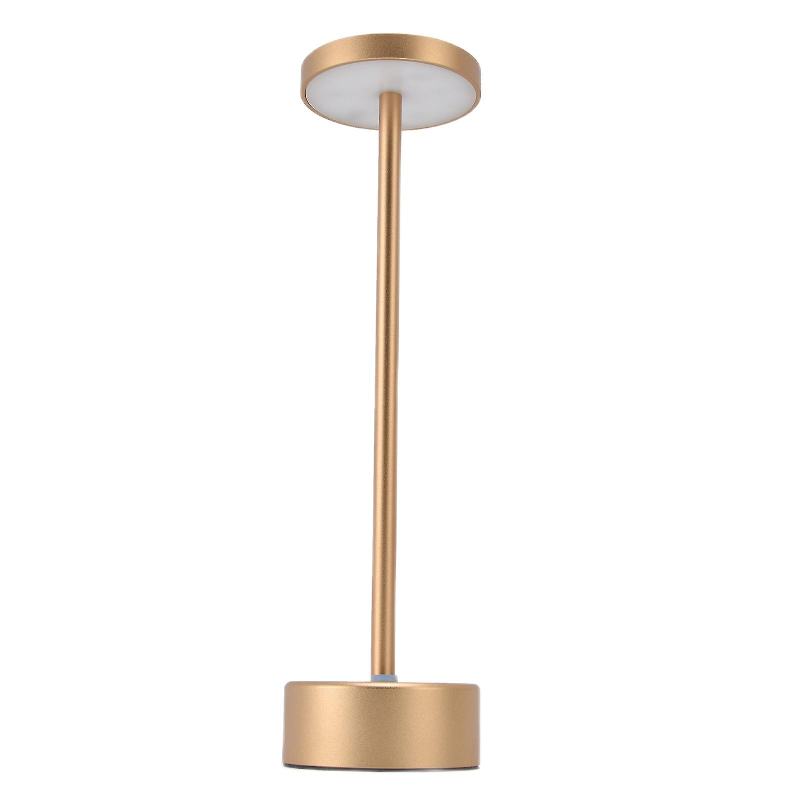 LED Desk Lamp Waterproof USB Touch Dimming Table Light with 2 Level Brightness Adjustment for Home Living RoomGold