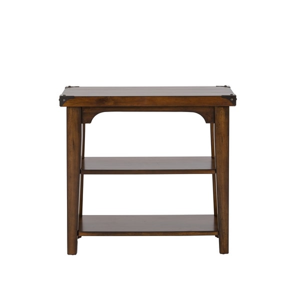 Aspen Skies Russet Brown Chair Side Table