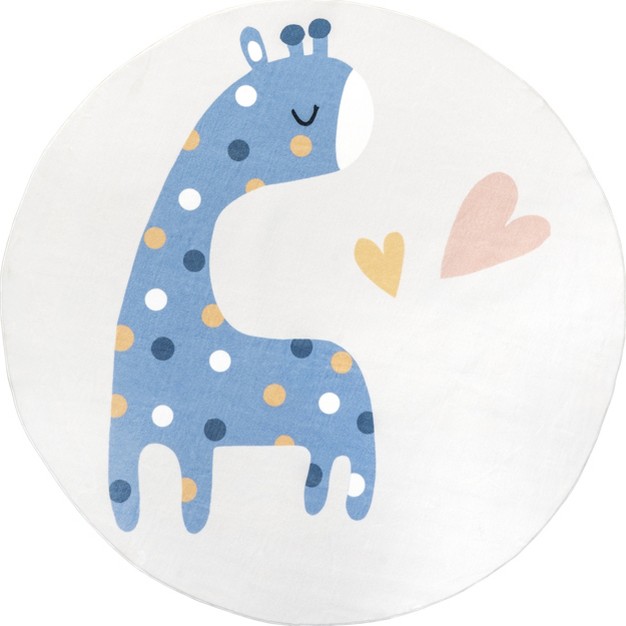 Nuloom Ariella Giraffe Kids Machine Washable Area Rug