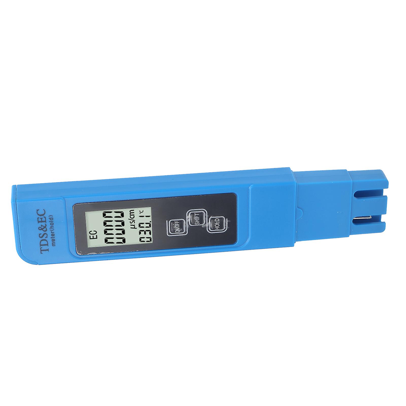 3in1 Water Quality Tester Portable Tds Ec Temperature Meter With Hd Led Displayblue