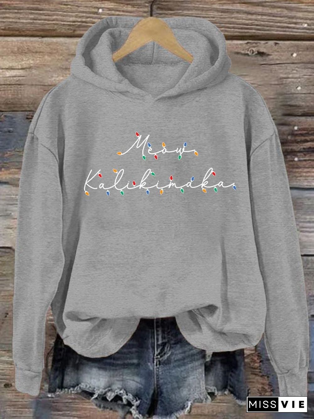 Women's Hawaiian Christmas Mele Kalikimaka Hoodie