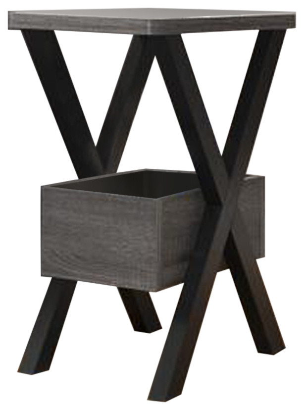 Sintechno Contemporary End Table with Storage   Transitional   Side Tables And End Tables   by Sintechno  Inc.  Houzz