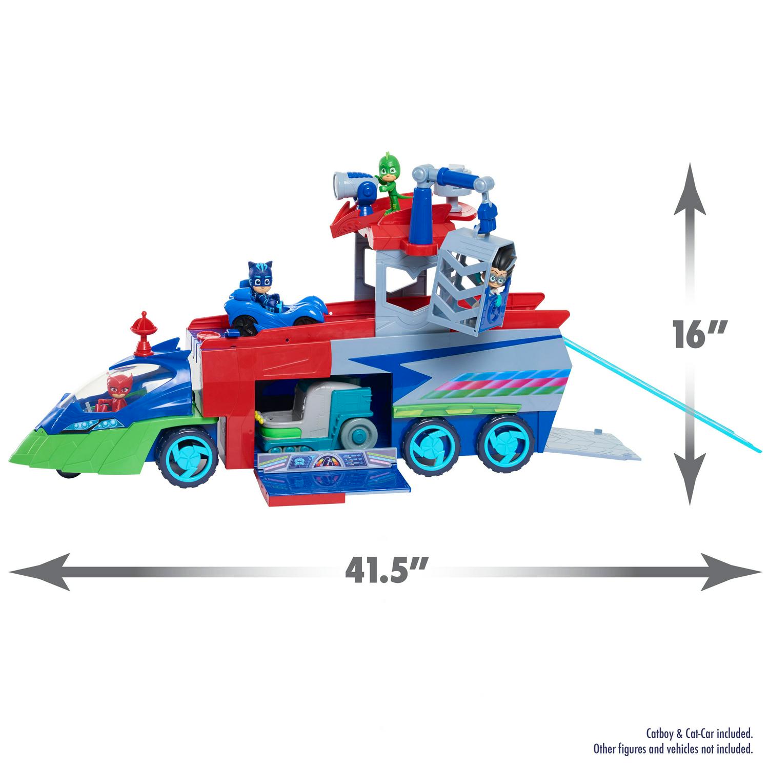 PJ Masks PJ Seeker Vehicle Playset with Lights and Sounds Includes Catboy and CatCar Stores Up to 4 Vehicles Kids Toys for Ages 3 up  Crowdfused