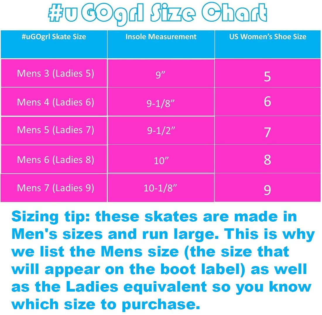 Lenexa uGOgrl Roller Skates for Girls - Kids Quad Roller Skate - Indoor， Outdoor， Derby Children's Skate - Rollerskates Made for Kids - Great Youth Skate for Beginners