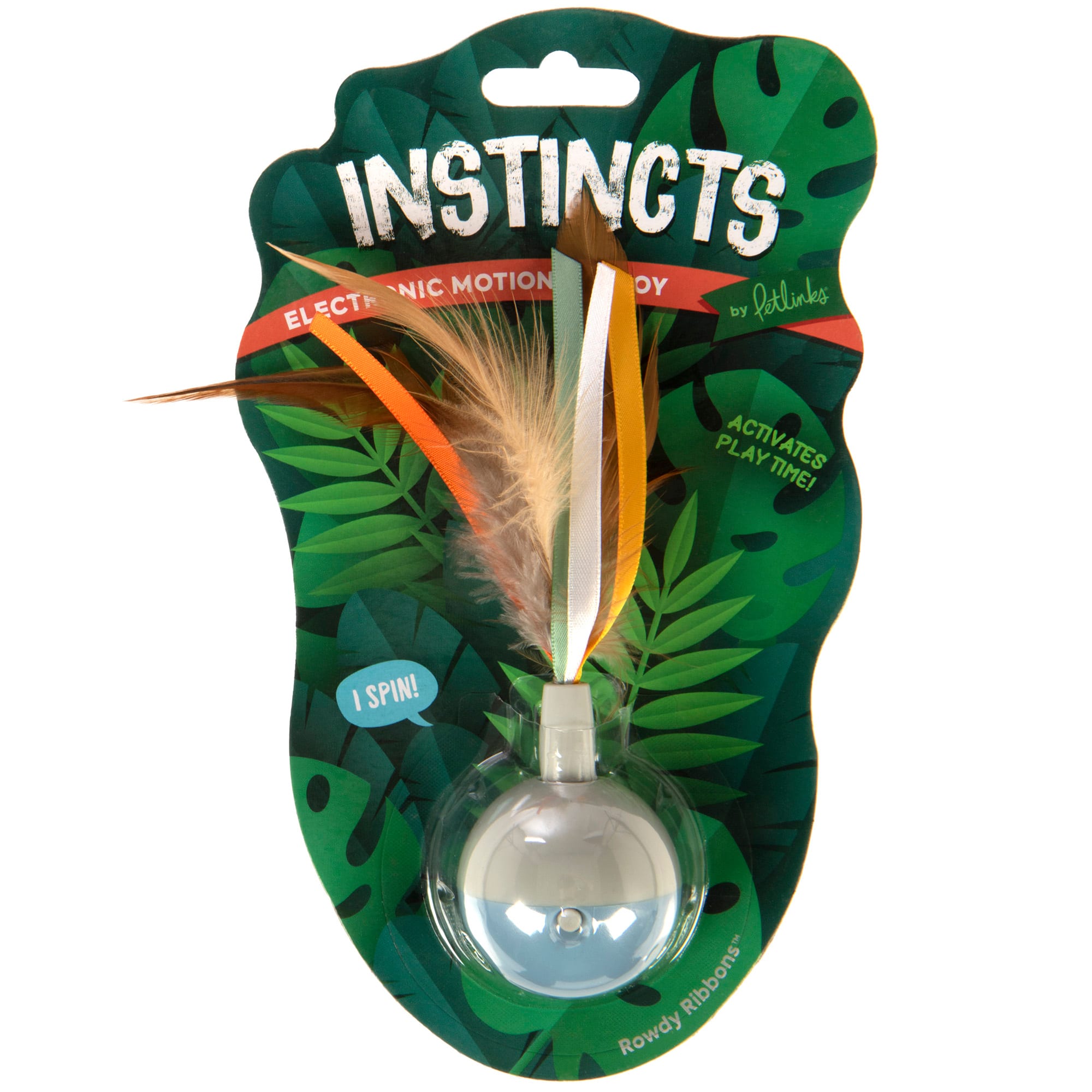 Petlinks Instincts Rowdy Ribbons Cat Toy， Small