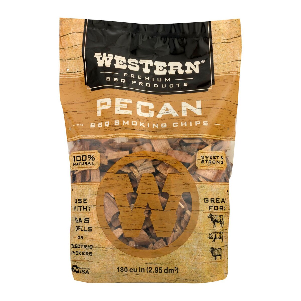 Western Pecan BBQ Smoking Chips (180 Cu. In.)