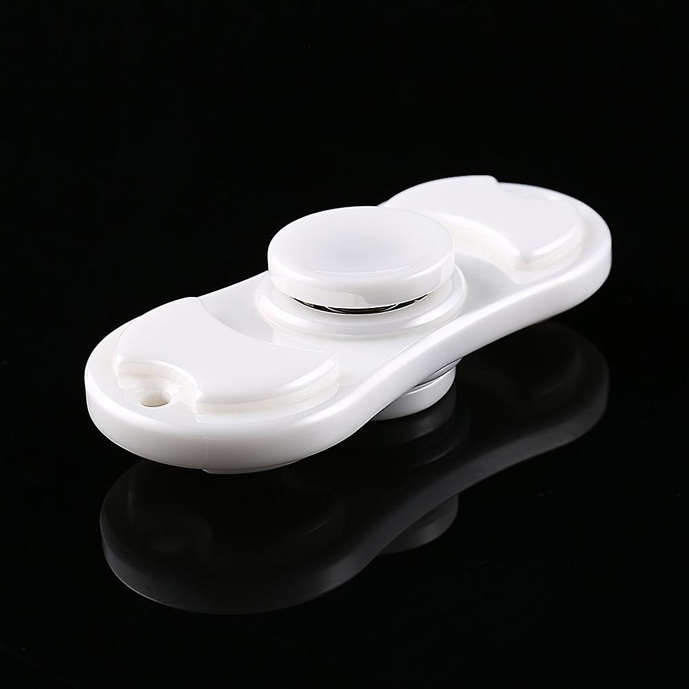 Ceramic White Mini Hand Finger Desk Toy For Focus Widget Fidget Stress Anxiety Relieve Portable Spinner High Quality Add Adhd Edc Children Adult Green