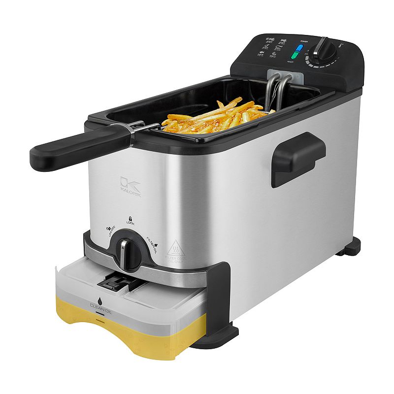 Kalorik 3.2-qt. Oil Filtration Deep Fryer