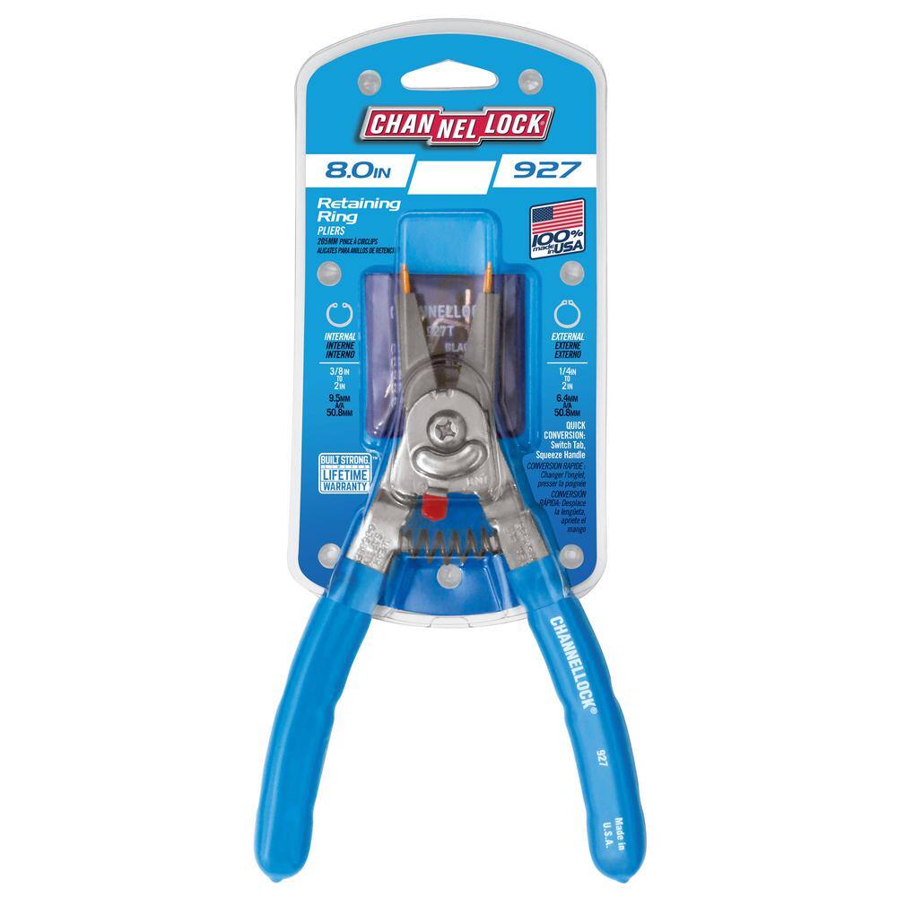 Channellock 8 in. Retaining Snap Ring Pliers 927