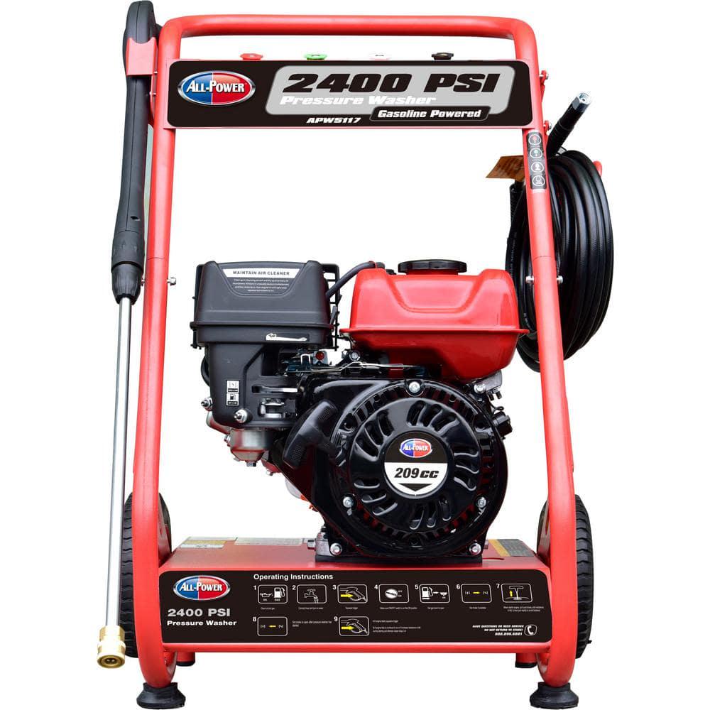 All Power 2400 PSI 25 GPM Gas Powered Pressure Washer