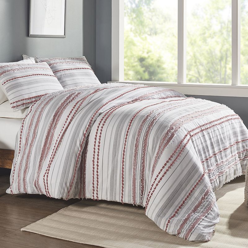 Better Trends Diana Stripe Comforter Set with Shams