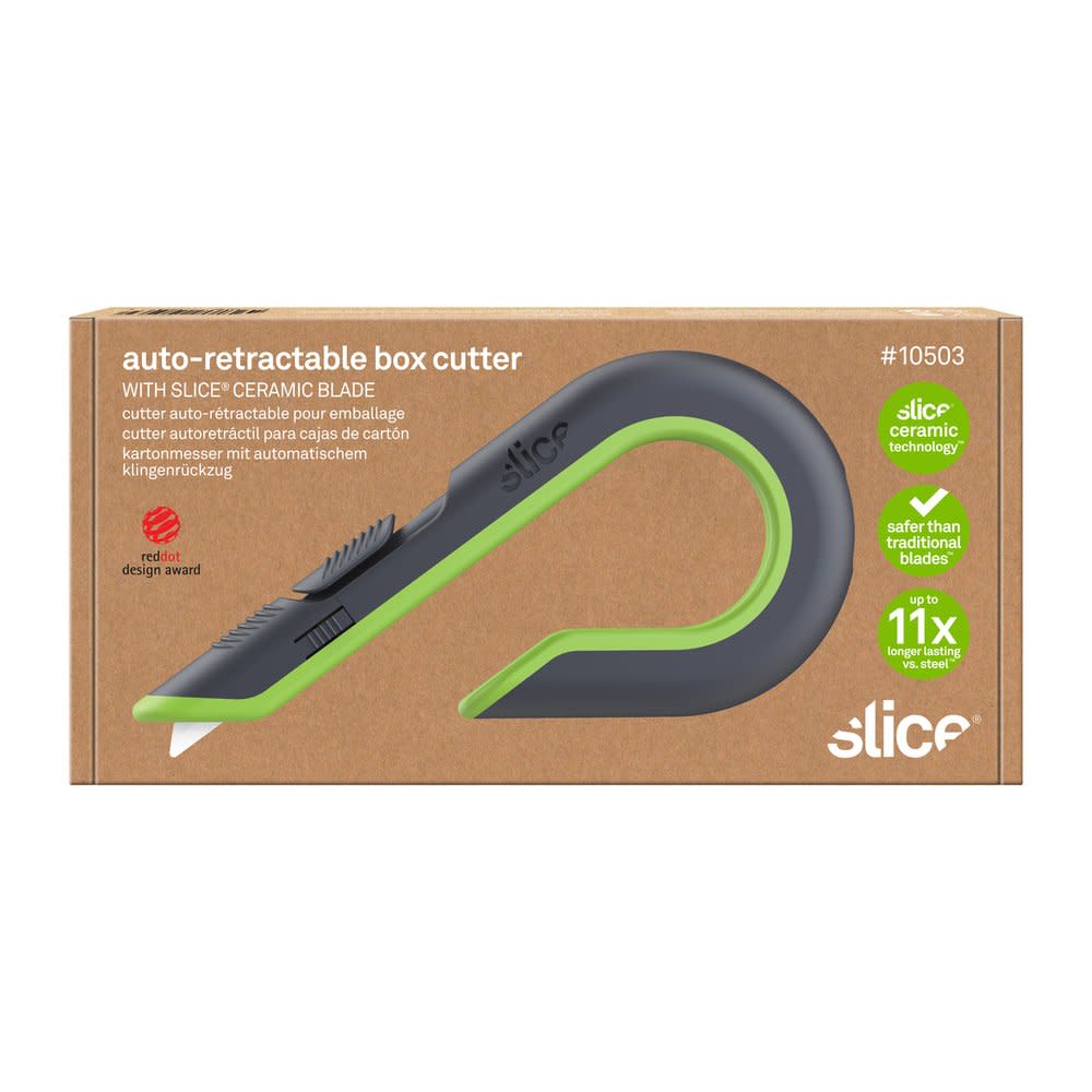 Slice Box Cutter Auto Retractable Zirconium Oxide Blade