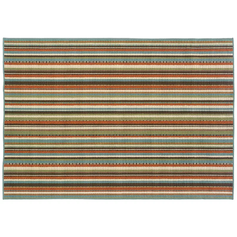 StyleHaven Montgomery Striped Indoor Outdoor Rug