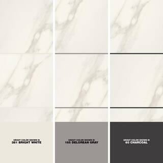 Daltile Selwyn Bianco Calacatta 12 in. x 12 in. Glazed Porcelain Floor and Wall Tile (14.55 sq. ft.  Case) SL601212HD1P6