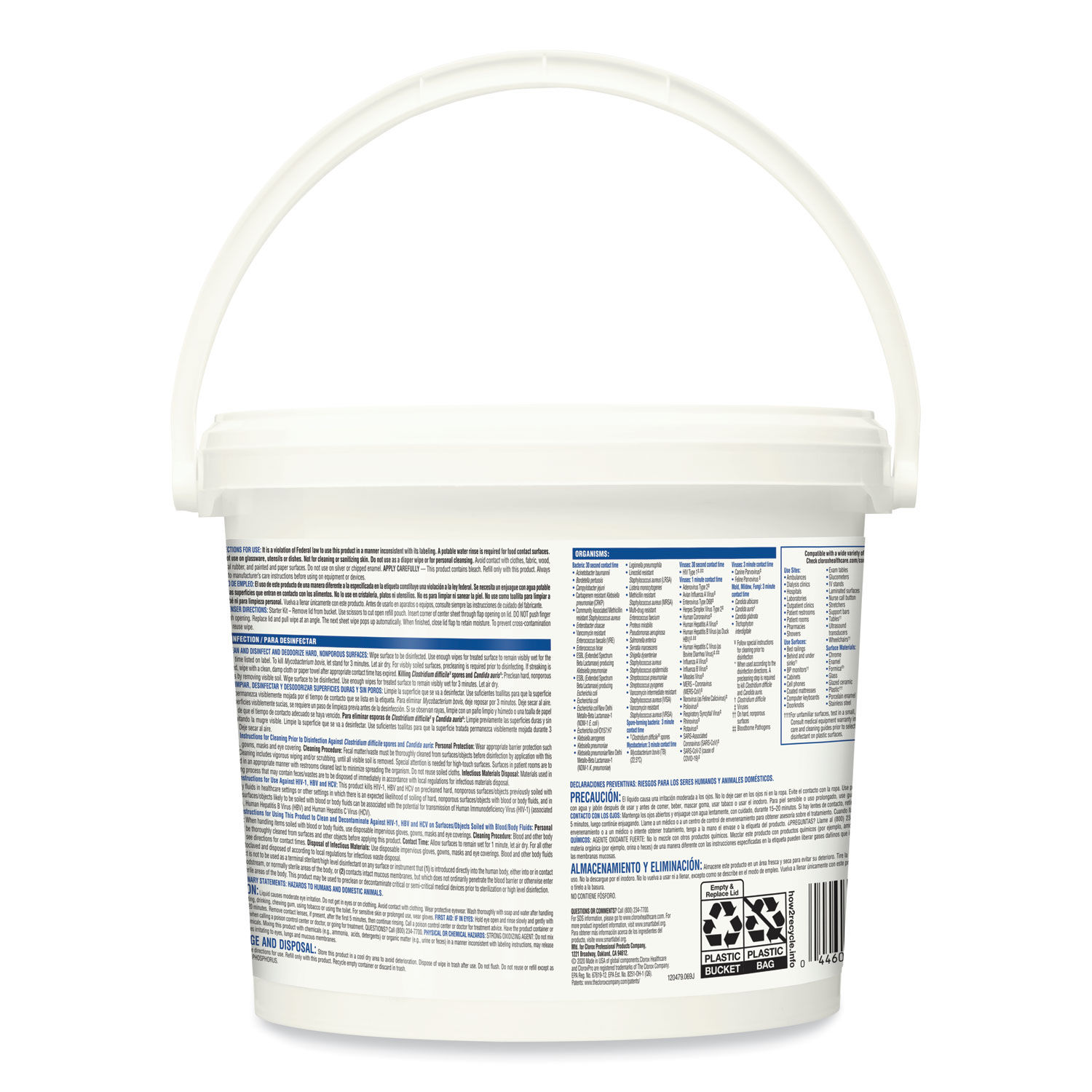 Bleach Germicidal Wipes by Cloroxandreg; Healthcareandreg; CLO30358CT