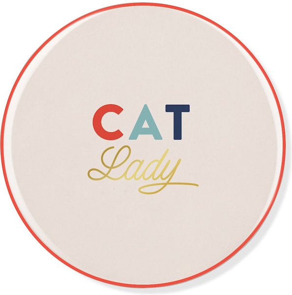 Pet Shop by Fringe Studio Cat Lady Ceramic Coaster