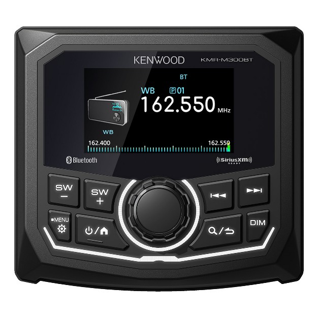 Kenwood Kmr m300bt Marine amp Motorsport Waterproof Digital Media Receiver With Corrosion Resistance amp Bluetooth