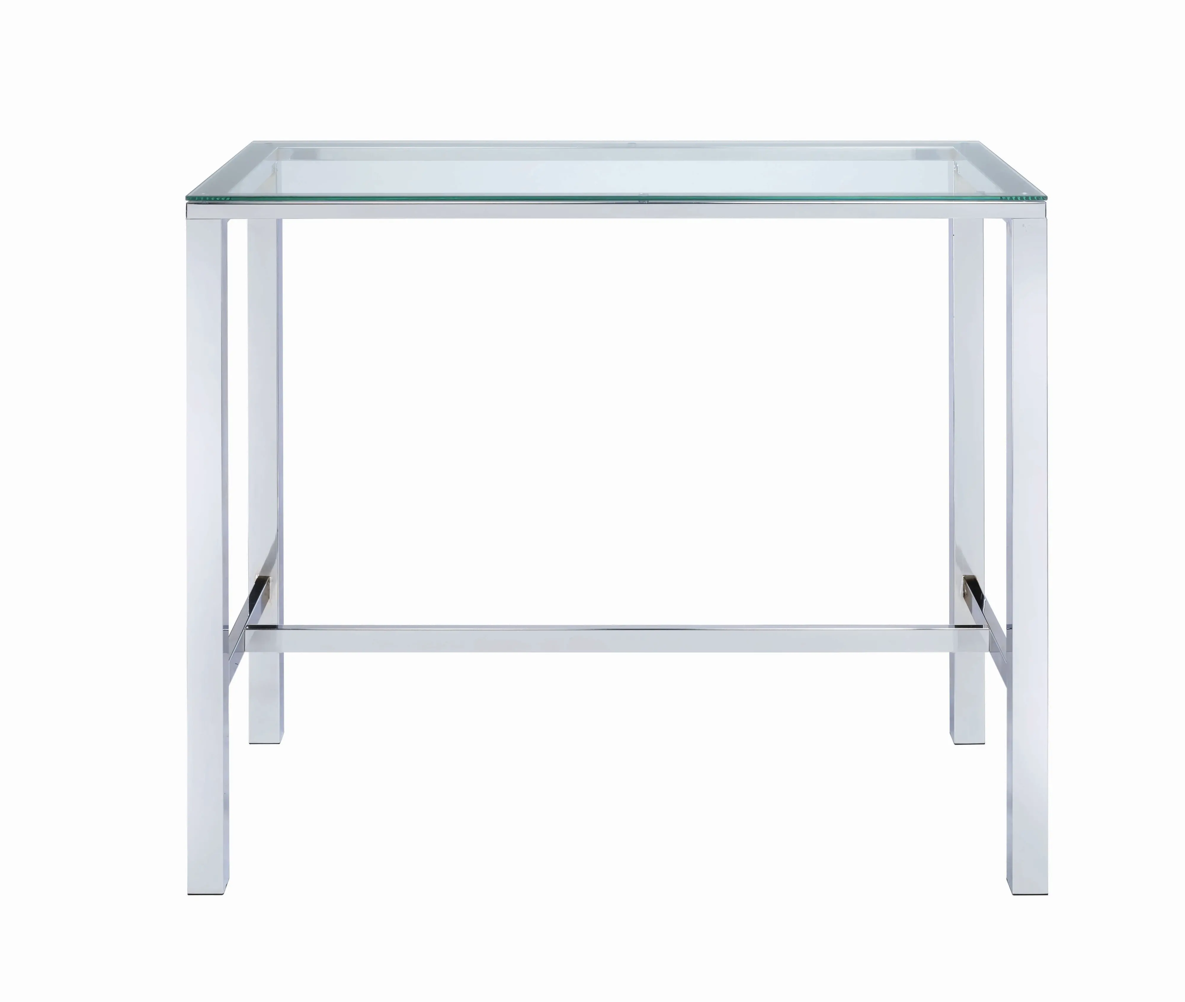 Amari Chrome Contemporary Bar Table