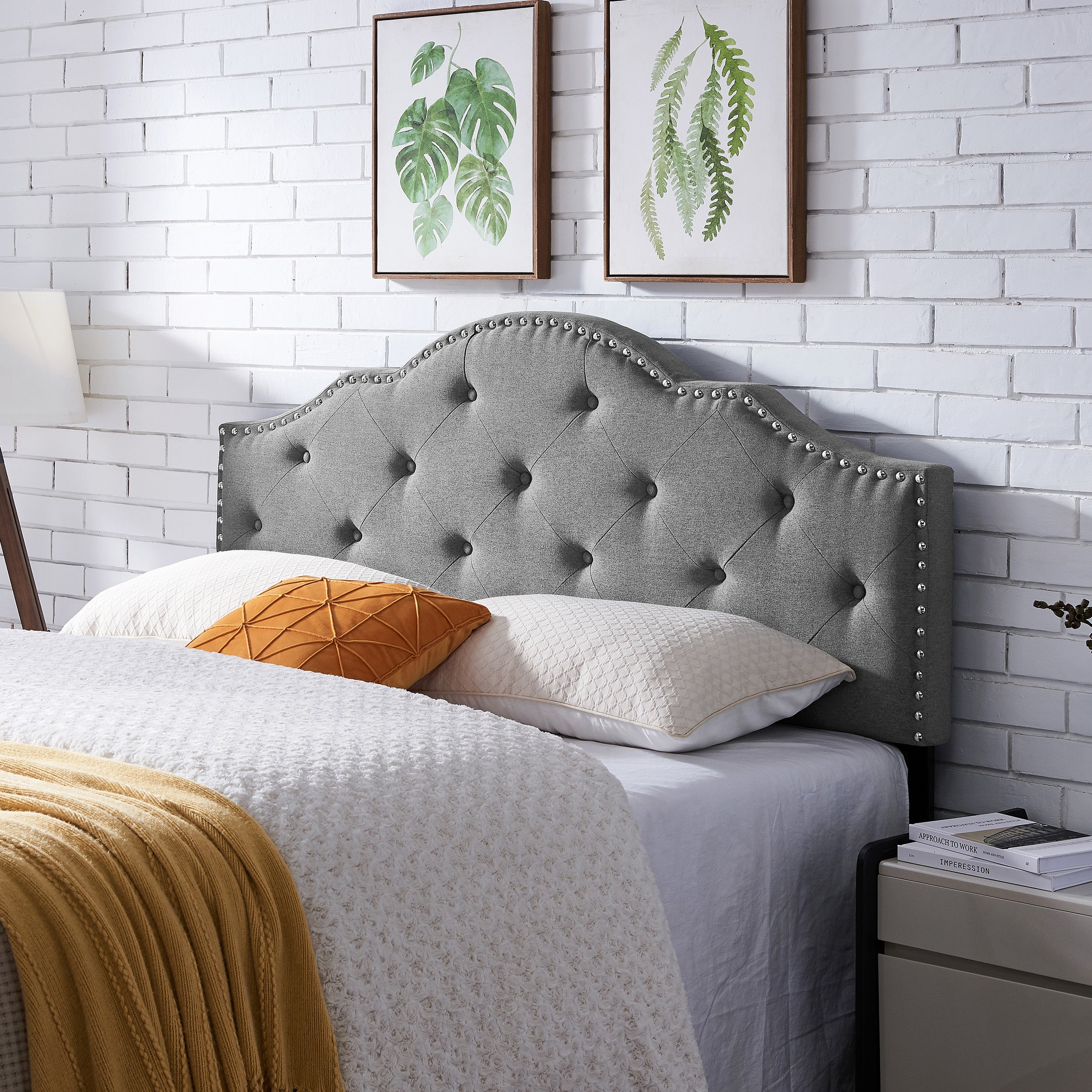 Sharon Contemporary Upholstered Queen/Full Headboard