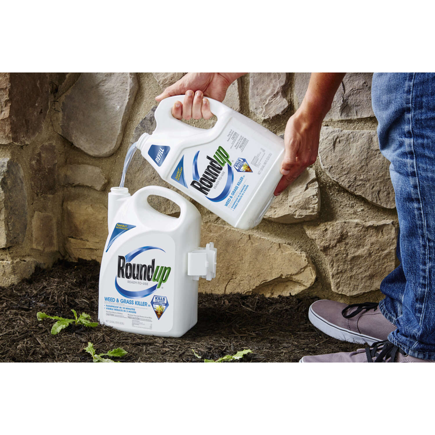 Roundup Weed and Grass Killer Refill RTU Liquid 1.25 gal