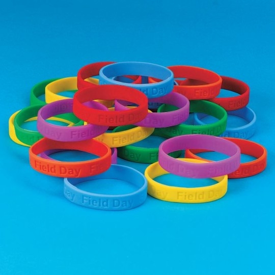 S S Worldwide Field Day Silicone Bracelet (pack of...