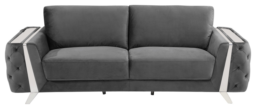 Lorenzo Velvet Sofa   Contemporary   Sofas   by Luxuriant Furniture  Houzz