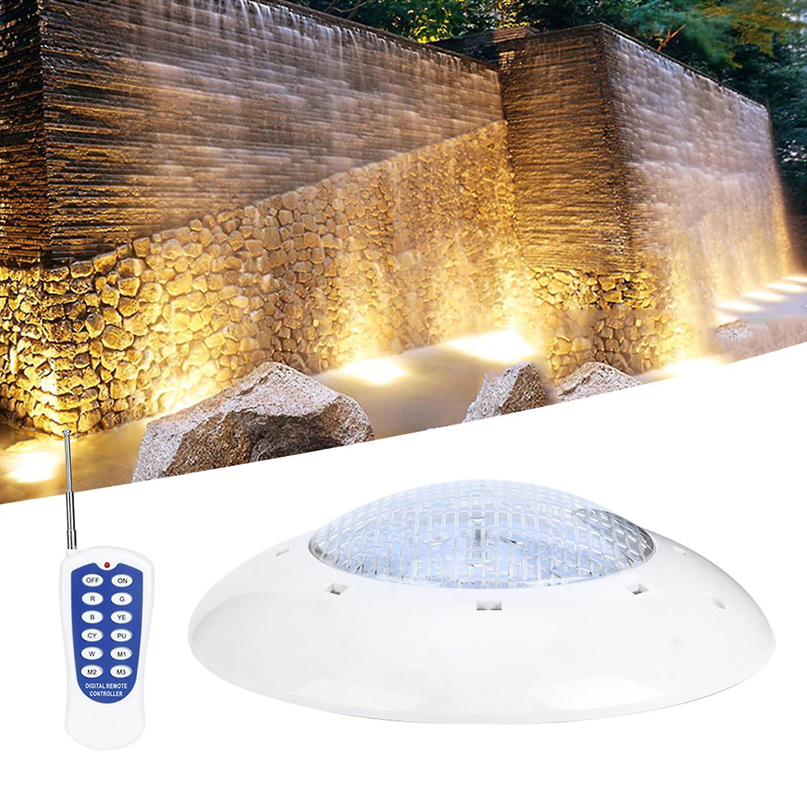 Enhance Your Pool Experience With Our 18w 159led Ip68 Waterproof Underwater Wall Light - Perfect For Garden and Ac 12v， Includes Remote Control