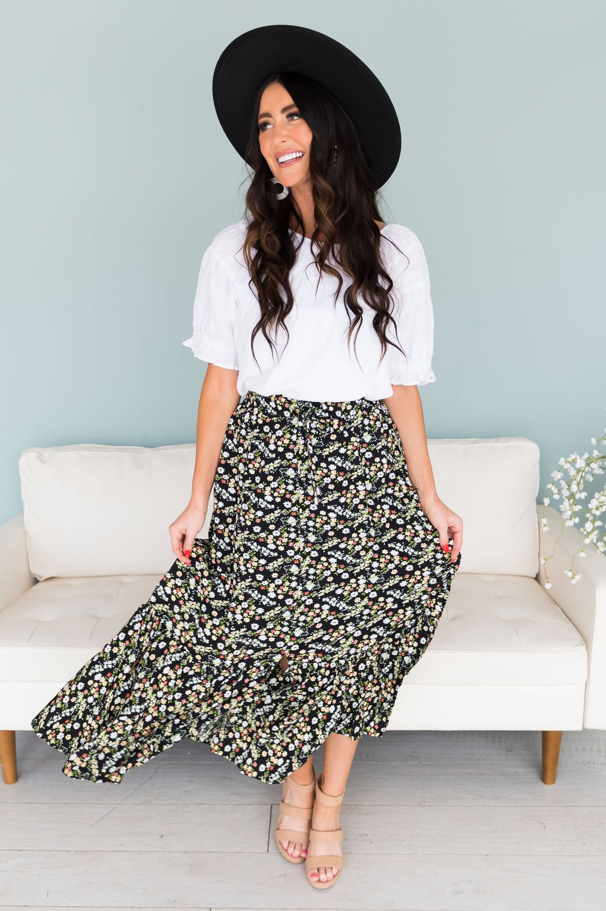 Summer Nights Modest Maxi Skirt