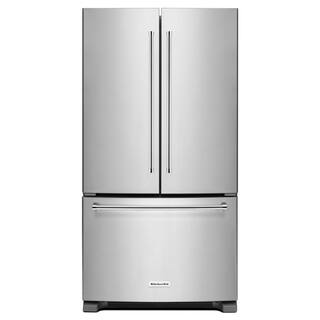 KitchenAid 25.2 cu. ft. French Door Refrigerator in Stainless Steel KRFF305ESS