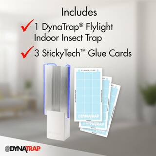 Dynatrap FlyLight AtraktaGlo 600 sq. ft. White Fly Trap DT3009W-1003S