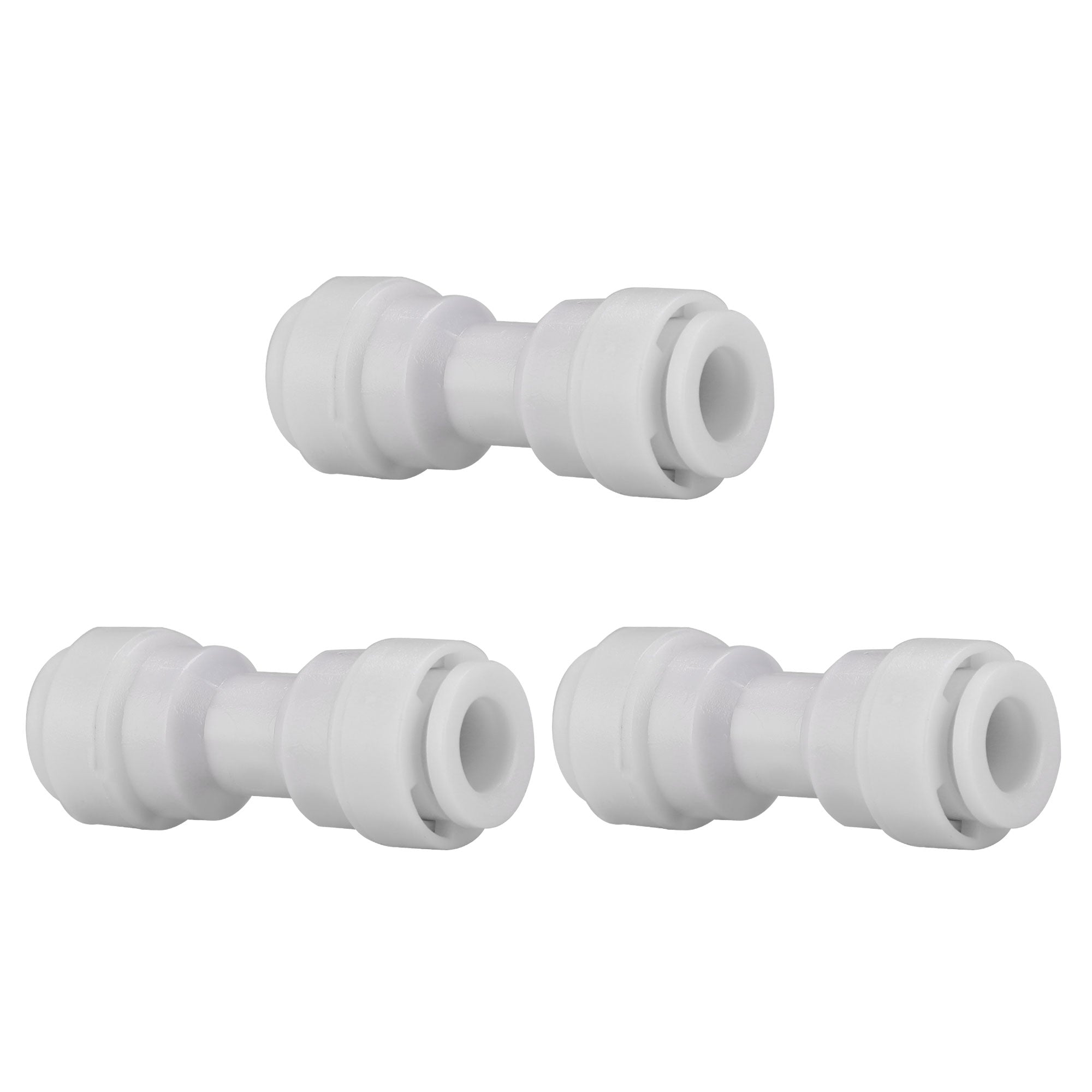 3pcs 1/4 Inch Straight Quick Connect Water Tube Filter Fittings Water Filter Hose Connector Pipe Joint Reverse Osmosis