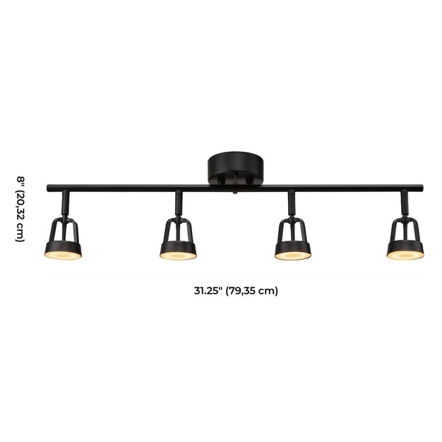 Globe Electric Wi fi Smart Led Integrated Track Lighting 4 light Black