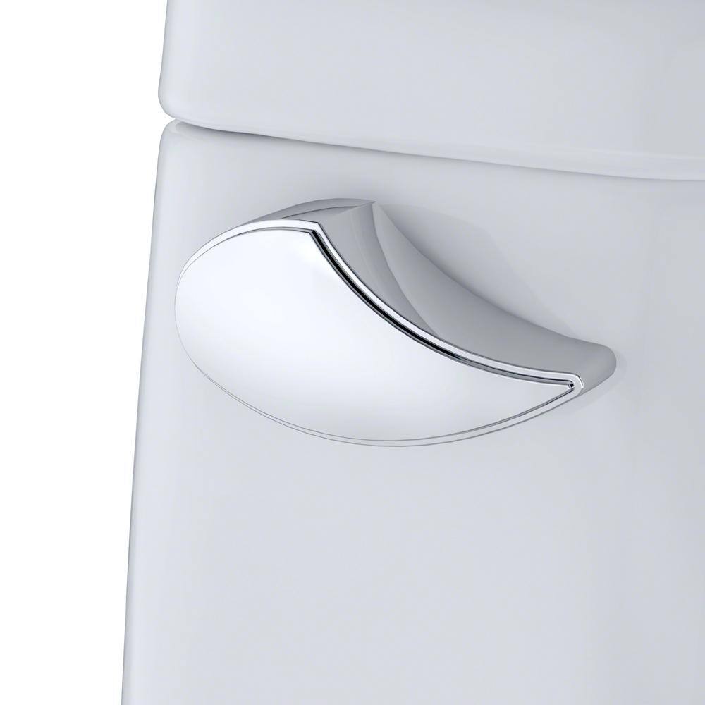 TOTO UltraMax 1-Piece 1.6 GPF Single Flush Round ADA Comfort Height Toilet in Cotton White SoftClose Seat Included ms853113s#01