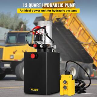 VEVOR Hydraulic Pump Double Acting Hydraulic Power Unit 12V DC Dump Trailer Pump 3200PSI Hydraulic Power Unit for Car Lifting CZYYB12LTXSZYB001V0