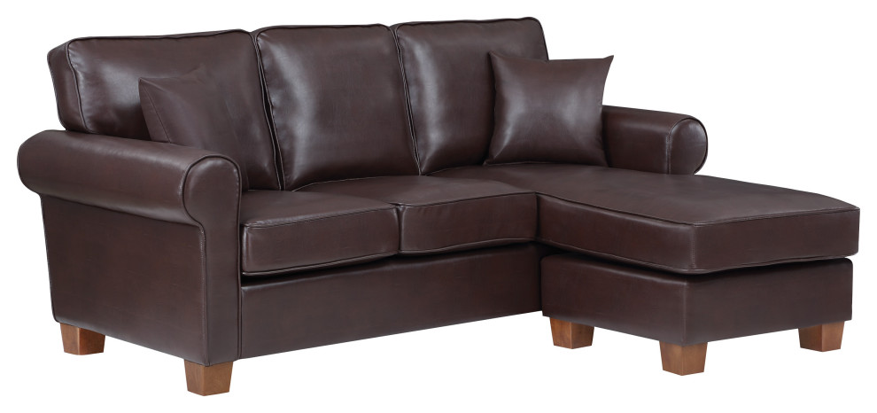 Rylee Rolled Arm Sectional   Contemporary   Sectional Sofas   by Office Star Products  Houzz