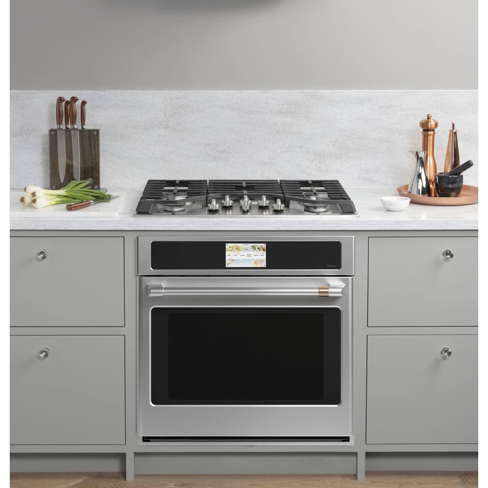 Cafe 30 in. Smart Single Electric Wall Oven in Stainless Steel with Convection Cooking CTS70DP2NS1